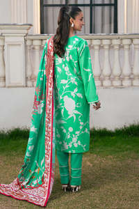 STAR IMPEX Green <b>Linen</b> Salwar Kameez Women Traditional Ankle-Length Casual Wear 3-Piece Set Wrinkle-Free Quick-Dry Regular-Fit - Product Image 5