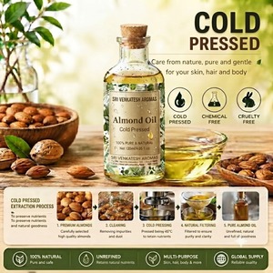Huile d'amande de qualité cosmétique, huile de base pour les soins de la peau, des cheveux et des formules de soins personnels, approvisionnement en vrac et options de marque privée - Product Image 3