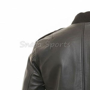 Meilleur prix Veste imperméable coupe-vent en cuir véritable de qualité supérieure pour homme Teinte unie pour l'hiver Disponible en toutes tailles Vente en ligne disponible - Product Image 6