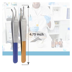 ชุดคีมผ่าตัดแบบแมนนวล JACKBILLY จำนวน 2 ชิ้น ขนาด 4.75 นิ้ว แบบตรงและแบบโค้ง สีน้ำตาล MOL - Product Image 5