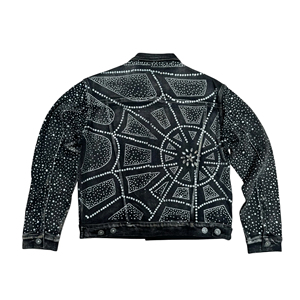 2026 New Fashion Design High Quality Men Denim <b>Jacket</b> Wholesale Price Custom Made Denim <b>Rhinestone</b> Men's <b>Jackets</b> Haus Industries - Product Image 6