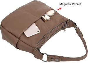 Sacs à main en cuir pour femmes fabriqués sur mesure au Pakistan, sacs à bandoulière de luxe en cuir de vachette véritable - Product Image 6