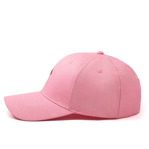 Pink Breathable Leather Sport <b>Cap</b> with 3D Embroidery Logo Adjustable Unisex Hat for Spring Summer Activities - Product Image 3