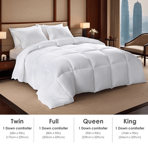 Piumino Ultra Morbido di Lusso per Hotel, Extra Large, Bianco, Voluminoso, Spesso e Caldo con Trapuntatura a Quadri per Camere degli Ospiti - Product Image 6