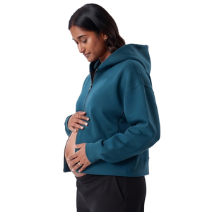 Sudadera de Maternidad para Uso Diario, Sudadera de Maternidad de Manga Larga para Mujer, Sudadera de Embarazo con Cierre para Invierno - Product Image 3