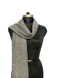 Mejor Bufanda Negra Zigzag para Mujer, 28x80 Pulgadas, Hecha a Mano con Lana y Acrílico, Chal de Invierno Cómodo de Fibra Suave de Alta Calidad - Product Image 3