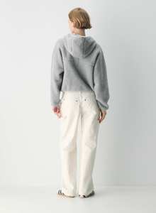 Custom Ladies Teddy Fleece <b>Jacket</b> Hooded Outerwear Private Label Bulk Clothing Manufacturer USA - Product Image 2