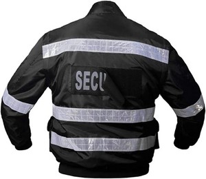 Hi Vis Reflective <b>Safety</b> Winter Jacket Guard Use Workplace <b>Safety</b> Vest Multi Pocket Polyester Customized Security Guard Uniform - Product Image 6
