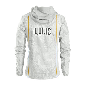 Eco Friendly Sublimation Hooded Windbreaker <b>Jacket</b> Custom Zip Up <b>Lightweight</b> Outdoor Sports <b>Jacket</b> for Men Women - Product Image 2