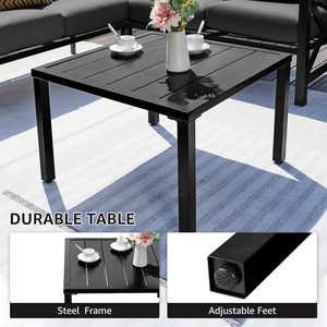 Juego de Sofás de Aluminio Minimalistas Modernos OEM con Cojines Impermeables para Patio Trasero, Uso en Exteriores - Product Image 6