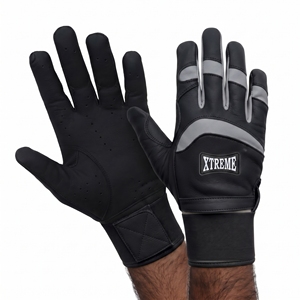 Gants de frappe en cuir durables à doigts entiers pour équipes de baseball – Gants de club de baseball pour une meilleure adhérence - Product Image 1