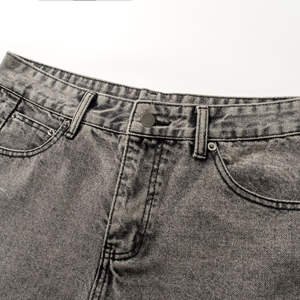 Pantalones Vaqueros Acampanados al por Mayor para Hombre, Estilo Clásico Urbano, con Bajo Deshilachado, Pierna Recta, Holgados - Product Image 6