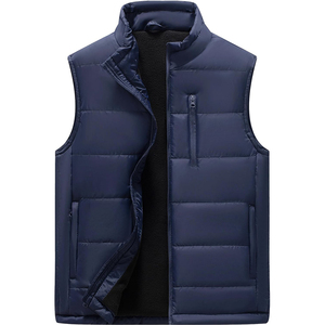 Gilet matelassé personnalisé avec logo, gilets équestres rembourrés, vêtements d'hiver décontractés et chauds, veste matelassée pour homme. - Product Image 1