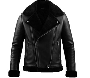 Chaqueta de Cuero, Cuero Genuino de Oveja con Auténtica Piel de Cabra en el Interior, Chaqueta de Cuero para Clima Frío, Chaqueta de Moda para Exteriores - Product Image 1