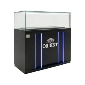 Présentoirs de Luxe Personnalisés en Verre Trempé et Métal avec Éclairage LED, Modèle ADong A56, Usine OEM Vietnamienne Certifiée ISO9001, Montage Facile - Product Image 1