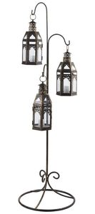 Luxury Finish Decorative Metal Lantern With Stand For Hotel Restaurant Table <b>Lighting</b> Decorative Accent Piece - Product Image 2