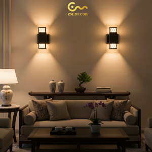 Applique murale LED 25 cm en acier inoxydable (3500K Blanc Chaud) avec commande tactile, 300 lm, pour salon, chambre, couloir, style moderne/japonais, Vietnam - Product Image 3