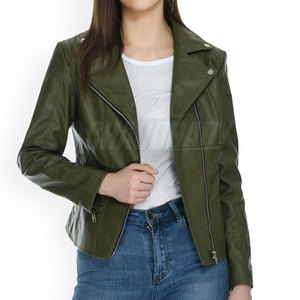 Veste en cuir pour femme, taille adulte, vêtements décontractés, fabrication de qualité supérieure, veste en cuir véritable - Product Image 3