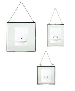 Marco de Fotos Colgante de Vidrio y Metal para Decoración del Hogar, con Vidrio de Doble Cara, Marcos de Fotos Decorativos Personalizados - Product Image 6