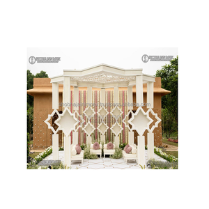 Trending Durable Outdoor <b>Wedding</b> Mandap Decorations Fiber Reinforced Plastic for Indoor/Outdoor Use Elegant Stylish for Your - Product Image 1