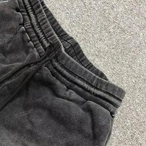Men's Vintage Acid Washed Cotton <b>Shorts</b> New Fashion Summer Streetwear Distressed Embroidery <b>Sweat</b> <b>Shorts</b> - Product Image 3
