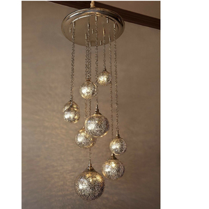 Nordic Handmade Metal Unique Shape Decoration Pendant <b>Lights</b> Led <b>Chandelier</b> for Home Hotel Decoration - Product Image 1