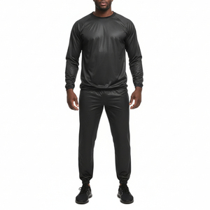 Combinaisons de sauna personnalisées avec fermeture éclair en néoprène pour hommes et femmes, vêtements de fitness pour la perte de poids, entraînement, OEM - Product Image 1