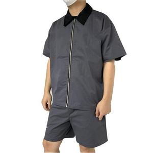 Custom Manufacturer Embroidered Men's Set <b>Zip</b> <b>up</b> Summer Nylon Two Piece Windbreaker Short Set Men Sweat Suit - Product Image 1