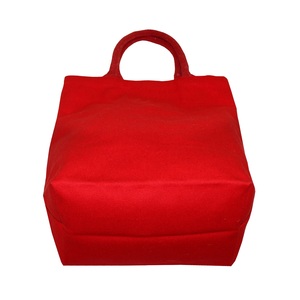 Heavy Duty Dyed Red Color Padded Rope Handle 20 OZ Natural Cotton <b>Canvas</b> Bag for Shopping Promotion - Product Image 5