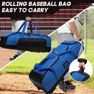 Bolsa de Béisbol y Sóftbol con Ruedas Bagnex de Gran Capacidad, Mochila Deportiva Impermeable 600D para Deportes de Raqueta (50-70L) - Product Image 2