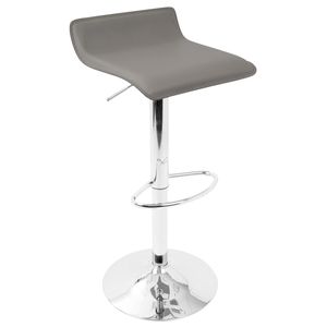 Juego de Barra Contemporáneo Spyra Ale de 3 Piezas, Metal Cromado, Acrílico Transparente, Tablero de PVC Gris Iluminado, Muebles Contemporáneos Ajustables - Product Image 4
