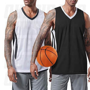 Maillots de basket-ball réversibles de qualité professionnelle, séchage rapide, respirants, vêtements de performance, toutes tailles, grandes tailles, uniformes d'équipe personnalisés, chemises - Product Image 1