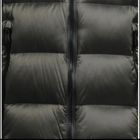Veste d'hiver en duvet noire personnalisée pour homme, veste matelassée en polyester pour l'extérieur