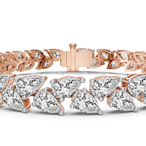 Cadena de Diamantes de Laboratorio IGI de Lujo, Joyería Fina Personalizable para Mujer, Brazalete de Diamantes en Oro de 14K/18K - Product Image 2