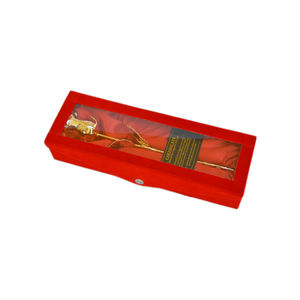 Vente en gros de roses naturelles trempées dans l'or 24 carats pour la Saint-Valentin, la fête des mères, les anniversaires de mariage, cadeaux pour femmes, rose plaquée or 24 carats - Product Image 3