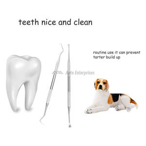 Dog Teeth Cleaning Tools Manual Stainless Steel Double Head Pet Dental Scraper & Scaler Professional Canine Tartar Remover - Product Image 5