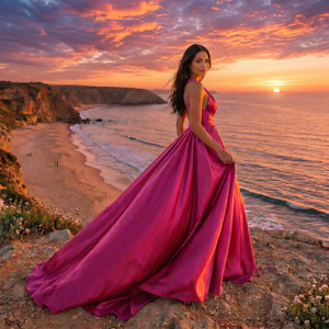 Nuevo Vestido de Dama de Honor Elegante de Satén Convertible Infinity, Vestido de Noche Formal Largo hasta el Suelo, Vestido para Invitadas de Boda - Product Image 6