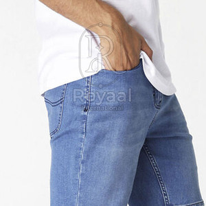 Shorts en jean pour hommes 100% coton, sur mesure, prix bas, best-seller, haute qualité - Product Image 5