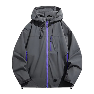 Chaqueta Acolchada con Capucha para Hombre, Cortavientos, Abrigo de Invierno Casual con Cremallera Frontal, Exterior de Nailon, Cálida para Exteriores, Chaquetas para Hombre - Product Image 5