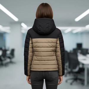 Veste d'hiver matelassée de qualité supérieure pour hommes et femmes avec logo personnalisé en relief - Product Image 5