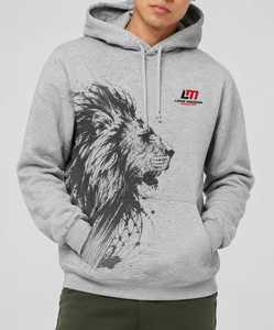 Sudadera con Capucha Gris para Hombre, Corte Regular, 100% Algodón Felpa, Ropa Casual de Invierno con Bolsillos, Transpirable - Product Image 5