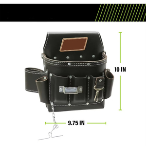 Wholesale Best Selling Made Pakistan Heavy-Duty Leather Tool Bag High Quality OEM Customizable Waterproof Leather Tool Bag - Product Image 5