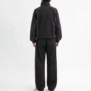 Unisex Polyester/<b>Nylon</b> Autumn Adults Casual Track Suit Windproof Lightweight Solid Anti-Bacterial Quick Dry Half-Zip <b>Jogger</b> Gym - Product Image 5