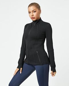 Top Deportivo de Manga Larga con Cuello Alto y Cremallera para Mujer, Color Negro, Transpirable, de Spandex y Poliéster, Corte Regular - Product Image 1