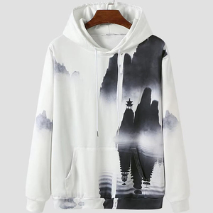 Sweat à capuche OEM pour homme, personnalisable, vierge, avec impression numérique, en polaire d'hiver, 100% coton, fabricant - Product Image 1