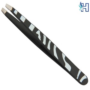 Pinzas para cejas de acero inoxidable con punta de precisión para máxima control y comodidad. Diseñadas para un rendimiento duradero. - Product Image 1