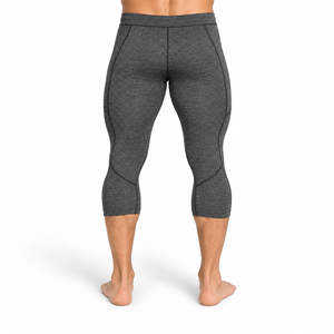 <b>Men</b> Capri <b>Legging</b> Provides Reliable Fit Soft Stretch Fabric And Comfortable Movement For Running Sports And Fitness Activities - Product Image 3