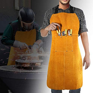 Tablier unisexe en toile de coton Harry Johnson avec poches, fermeture à boutons-pression, manches courtes, pour restaurant et bar, bretelles réglables, couleur orange - Product Image 5