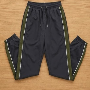 Men's Tracksuit Custom Logo Color Block Two Piece Full Zip Stand Collar <b>Jacket</b> and Jogger Pants <b>Patchwork</b> Design Windbreak Set - Product Image 4