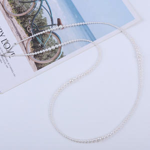 Collar de Perlas de Agua Dulce Naturales Blancas Brillantes de 2-2.5mm, Material Semiacabado Libre de Núcleos, Pulsera - Product Image 3